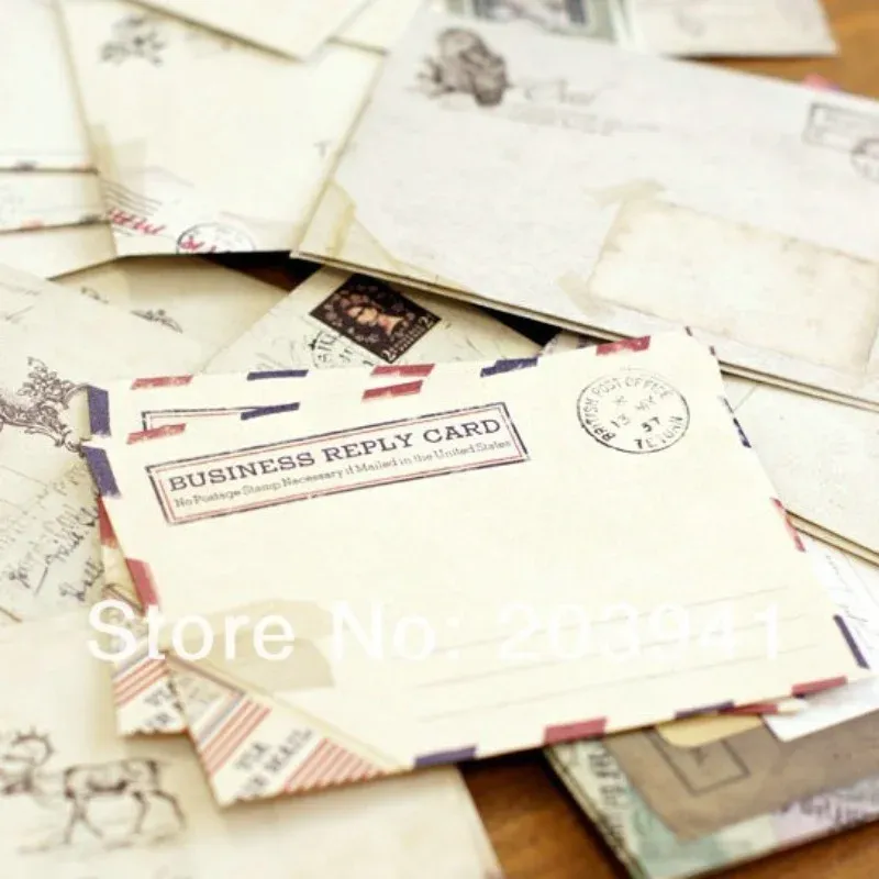 Enveloppes 120pcs / lot kawaii enveloppe de papier de style européen vintage mignon mini enveloppes pour carte scrapbooking cadeau livraison gratuite