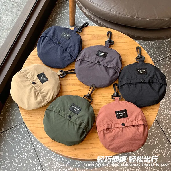 Quick-drying fisherman hat Outdoor hiking hat Waterproof fishing hat Folding storage sunshade sunblock hat Printed logo basin hat