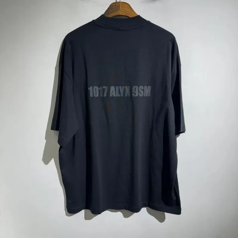 Toppkvalitetsbokstavstryck T-shirt Vintage tvättade bomullst-tröjor Crop Top Streetwear Woman and Men's Clothes