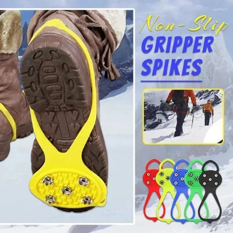 Bath Mats Universal Non-Slip Gripper Spikes Climbing Crampons Non Slip Snow Walking Shoe Ice Silicone Claw