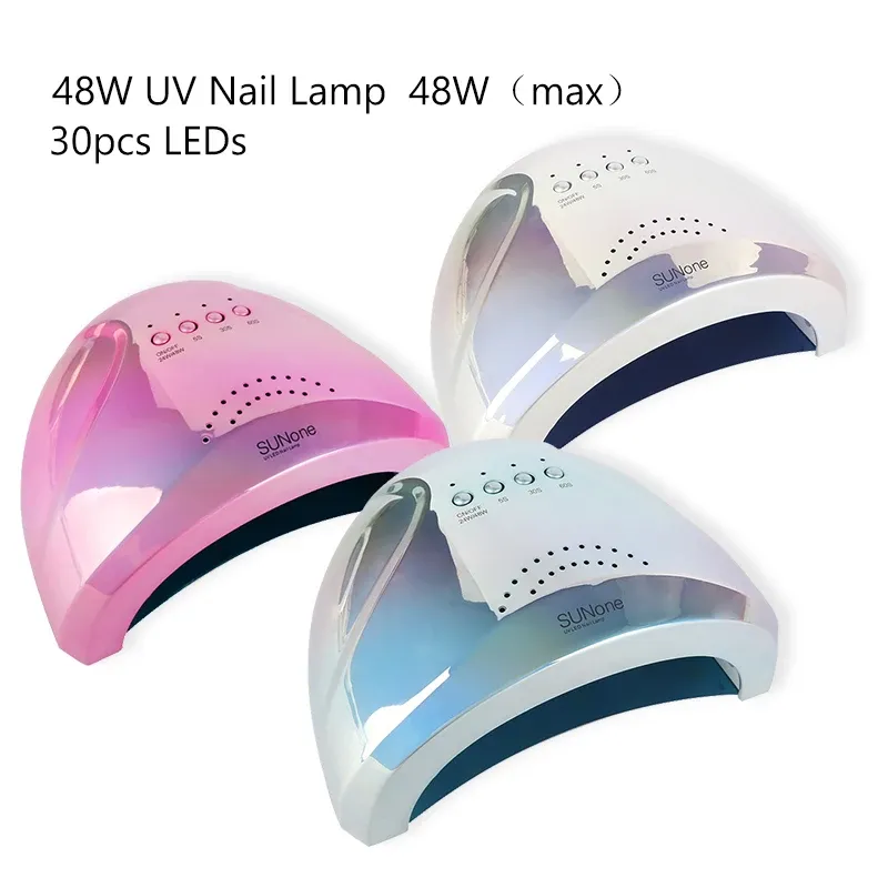 Kits Hot Sunone 48W UV LAMPE DE NEUX GEL LAQUER Sécheur Gel Polon Rument Lumière Soleil UV Lampes de manucure LED LED Nail Art Lampe