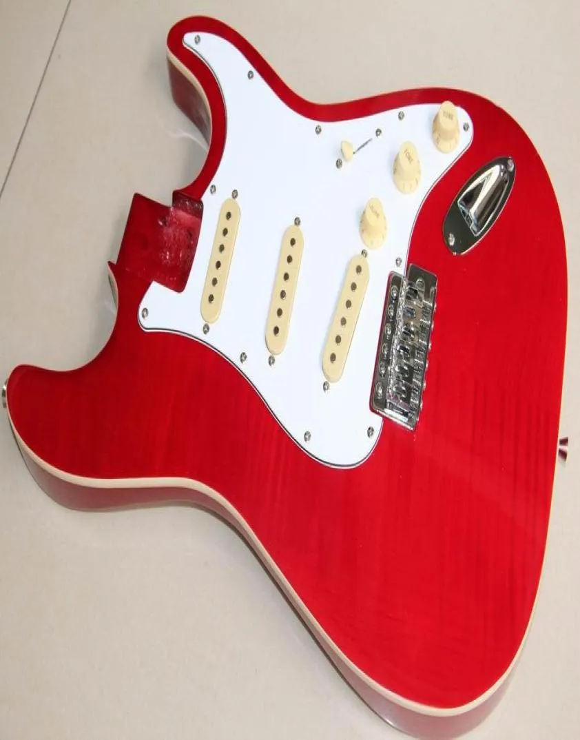 Cały nowy przylot gitary elektrycznej STR w czerwonym 120528018227699