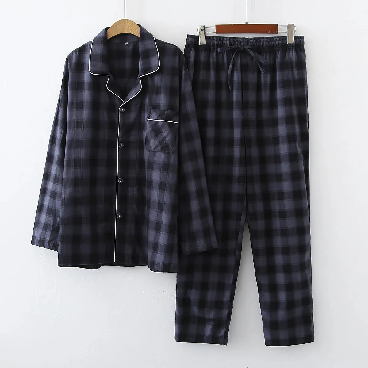 Pure Cotton Men's loungewear set for Autumn and Winter