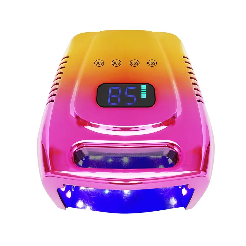 Bits 2022 Nieuwe 96W oplaadbare nagellamp draadloze gel Poolse droger Pedicure lampen LED -licht voor nagels Draadloze nagel UV LED -lamp