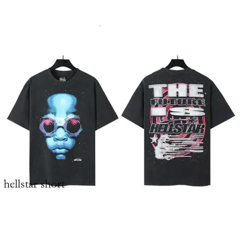 T-shirt Hellstar Shirt Designer Men Polo Femme Femmes Summer Homme Cheir T-shirt T-shirt de haute qualité Tee Shirt Streetwear Pirnt Hip Hop Cotton 298