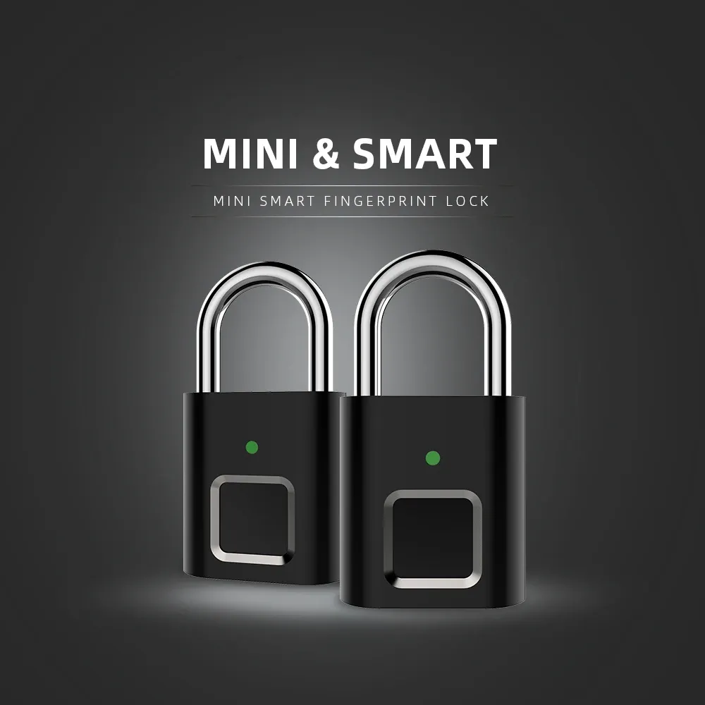 Zamknij mini inteligentny blokada palca mini inteligentna kłódka do szafki na drzwi zabezpieczającego Bezpieczeństwo