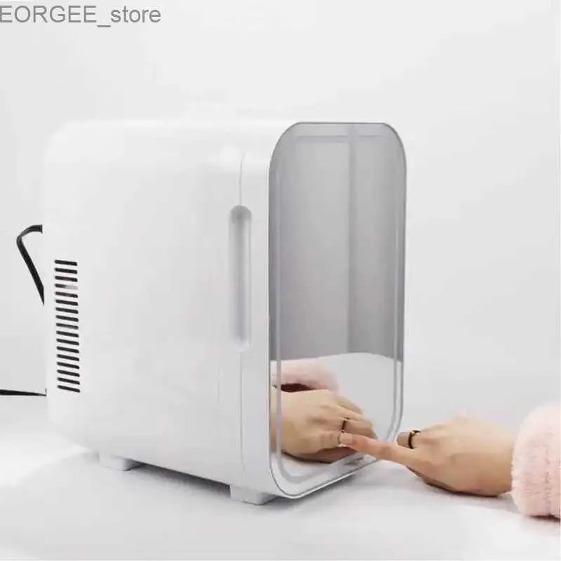 Congelador mini refrigerante 810l calefacción tranquila y congelación refrigerador eléctrico compacto portátil con luces adecuadas para familias Dormitorios de estudiantes Y2404