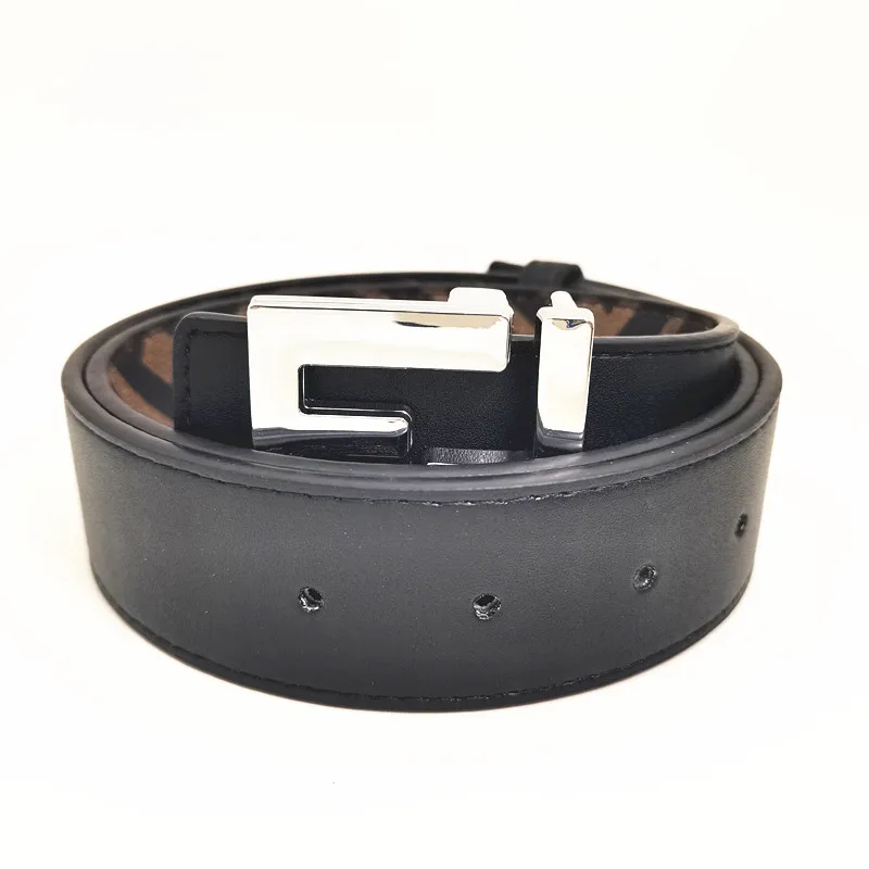 Män Belt Belt Women Designer Belts 4.0 cm breddbälten Märke F Buckle äkta Leather Classic Woman Man Business Luxury Belt BB Simon Belt Simple Buckle Belts