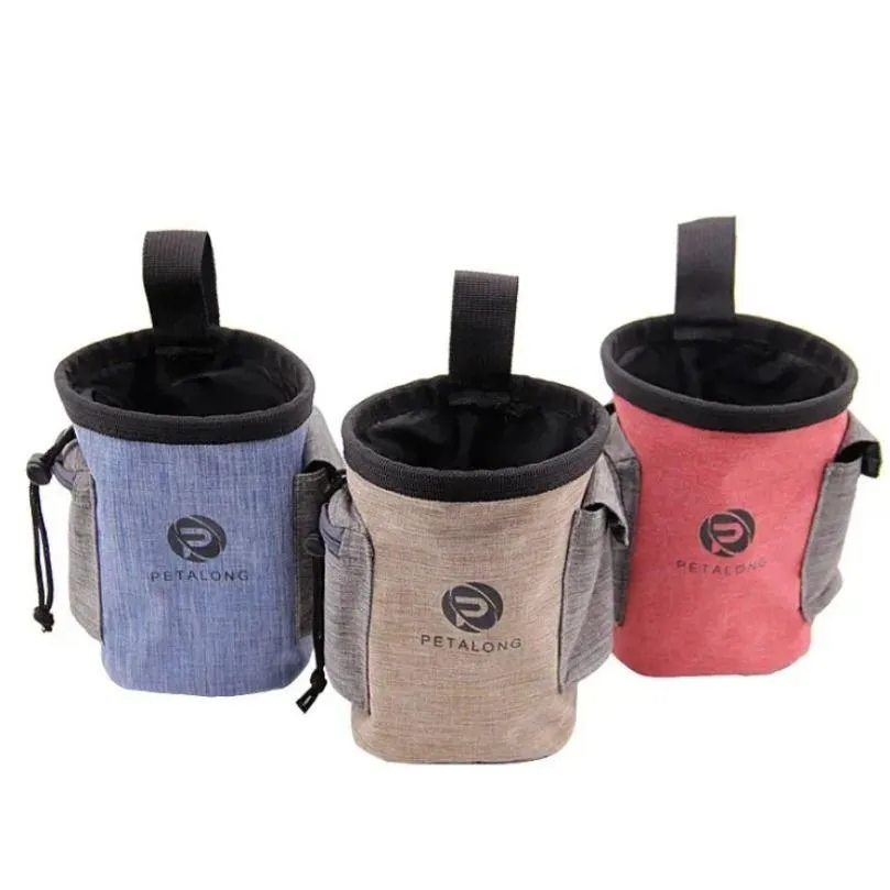 Alimentadores de tigelas de cachorro tratam bolsas bolsas de pulso sacos de alimentos bolsos de cachorro organizador de cachorro material de treinamento de animais de gato animais 911 Drop Delivery home dh1or