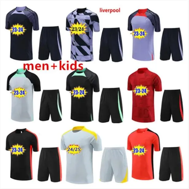 2023 2024 Football Tracksuit Kit 23 24 Herren Kinder halbe Pull Training Jersey Football Tracksuit Survetement Foot Chandal Football Tracksuitfootball Tracksuit