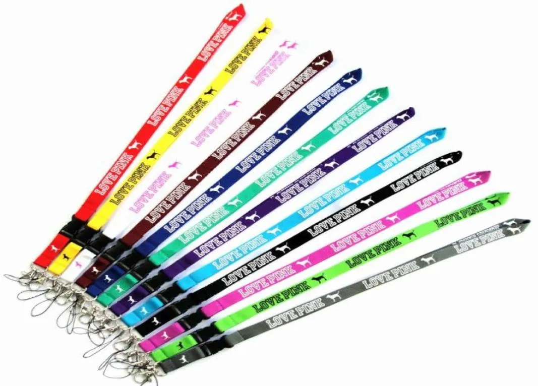 Дизайнерский мультфильм Cartoon Love Lanyard Pink для ключевого телефона Lanyard Neck Strap Brap Brap The Rainbow Lanyards Lanyard Holder для медсестры 8386907