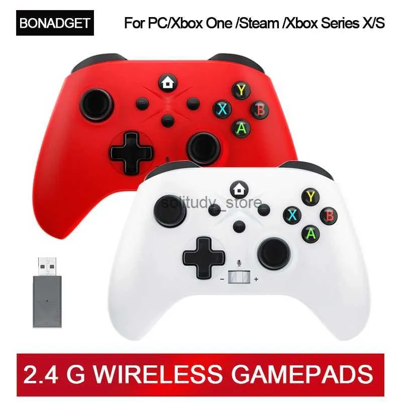 Game Controllers Joysticks 2.4 G wireless game controller suitable for Xbox One series S X Windows 7/8/10 with built-in rechargeable battery Q240407