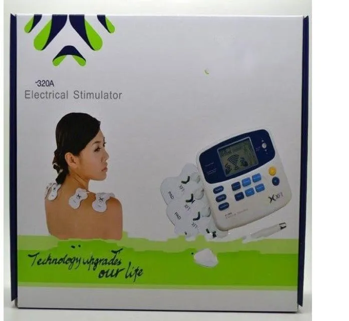 Estimulador elétrico Corpo completo Relax Terapia muscular Massagerpulse Burn TENS Acupuntura com 4 PAD4807332