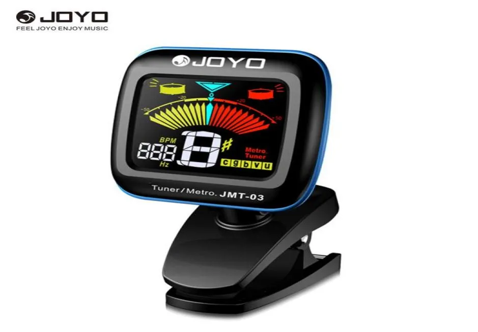 Joyo JMT03 Portable Guitar Tuner Metronom Digital Tuner Clip Mic för kromatisk gitarrbas Ukulele Violin6807268