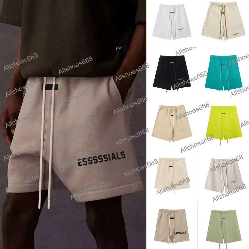 Nya designer shorts för män f o g essentialsweatshirts Bomullskransen tröjor man hoppare rutiga terry casual shorts mode essentialsHorts byxor för män