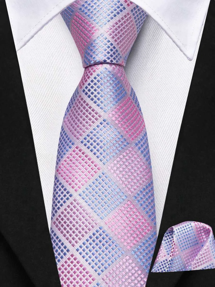 Ties cravatte al collo Hi cravatta per ragazzi blu rosa blu e ragazze cravatta per bambini scozzera di seta portatile 120 cm Lunga 6 cm Accessori uniformi studenteschi largo c240412