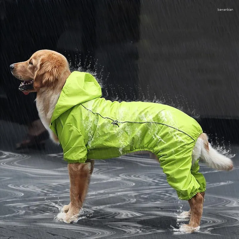 Vêtements pour chiens arc-de-papier animal imperméable veste de pluie détachable de chiens vêtements résistants à l'eau pour la mode du jour de la journée de pluie