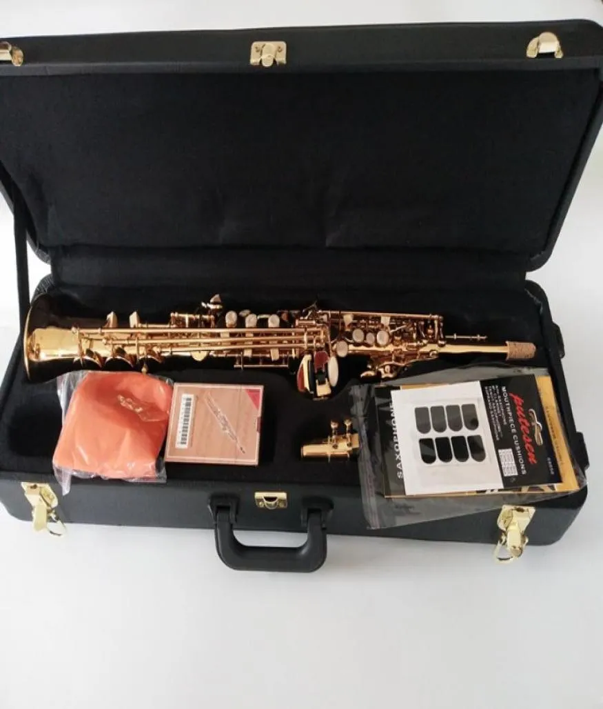 Yepyeni B Düz Soprano Saksafon Mark VI Müzik Aletleri Sax Pirinç Soprano Professional 7164299