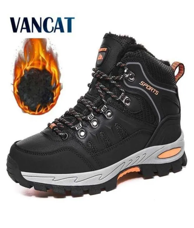 Unisex Snow Boots Warm Plush Men039s Waterproof Nonslip W Outdoor Hiking Work Shoes Sneakers 3646 2106245729621