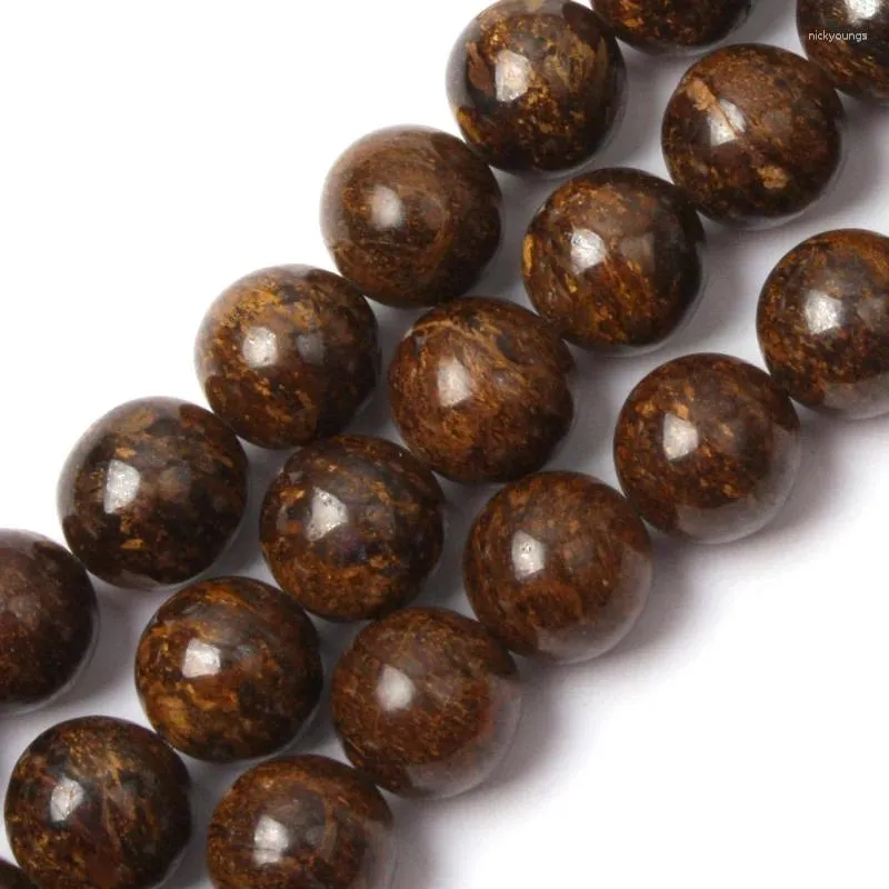 Loose Gemstones Bronzite Stone Natural Gemstone Diy Beads For Jewelry Making Strand 15" Wholesale !