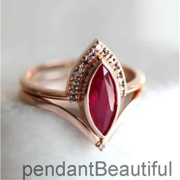 Bettys geometric diamond inlaid color blocking ring creative two in one ring proposal wedding ring