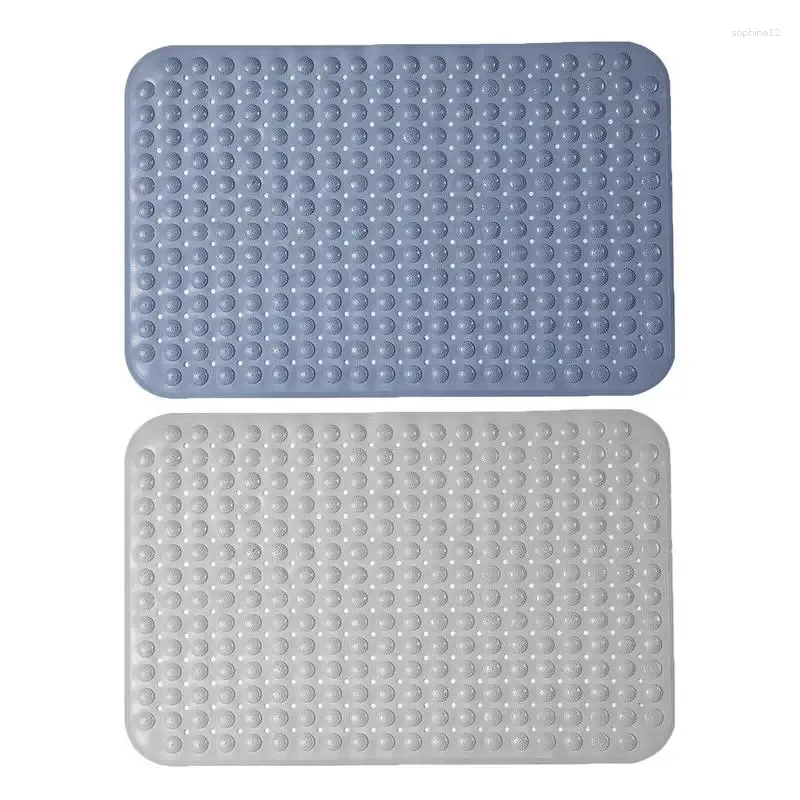 Bath Mats Anti Slip Mat Massage Foot Scrubber Washable Silicone With Drain Holes For Entrance Muscles Home Kitchen Decor