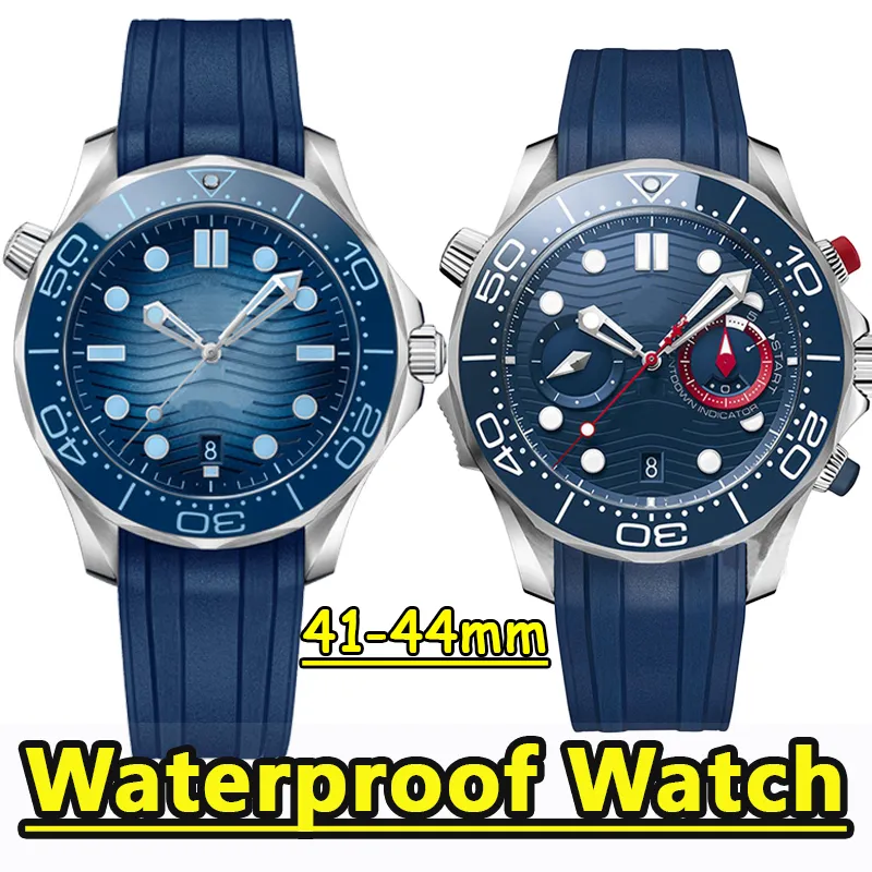 Męskie zegarek designerskie zegarki Wysokiej jakości morze 300 z funkcją ruchu 42/44 mm Automatyczny zegarek mechaniczny 904L Sapphire Sapphire Waterproof z modą pudełko