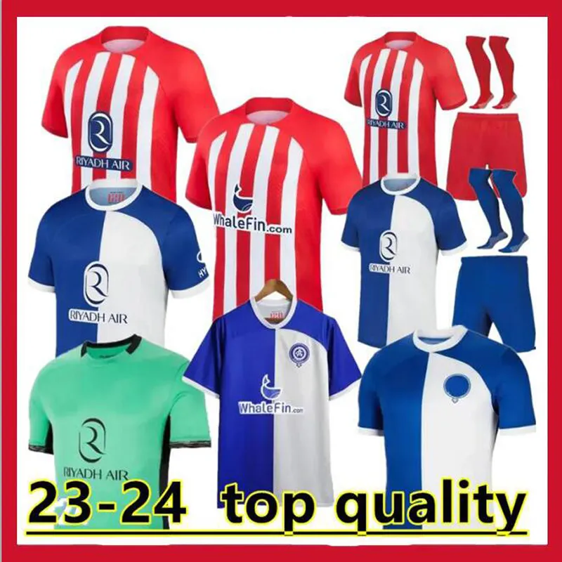 23/24 Atletico Madrids Morata Soccer Jersey 2023 Koke Griezmann Memphis Correa Shirt S.lino