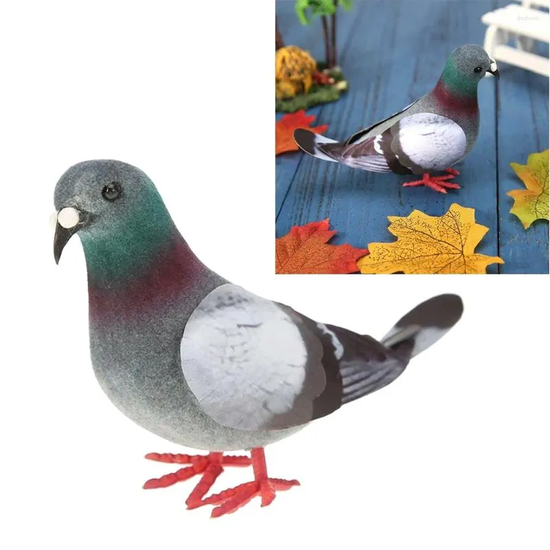 Decorações de jardim Modelo Simulação Pigeon 1PCS Toys educacionais artificiais Fake IMitation Bird High Quality