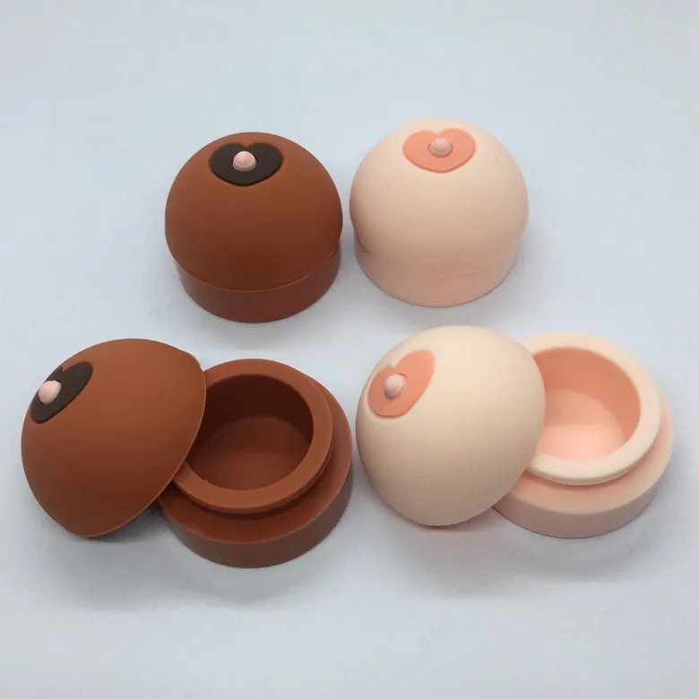 Nowy styl mini love 5 ml kolorowy silikonowa bubbler bong palenie pojemniki woskowe pudełko pigułki kieszonkowe słoik