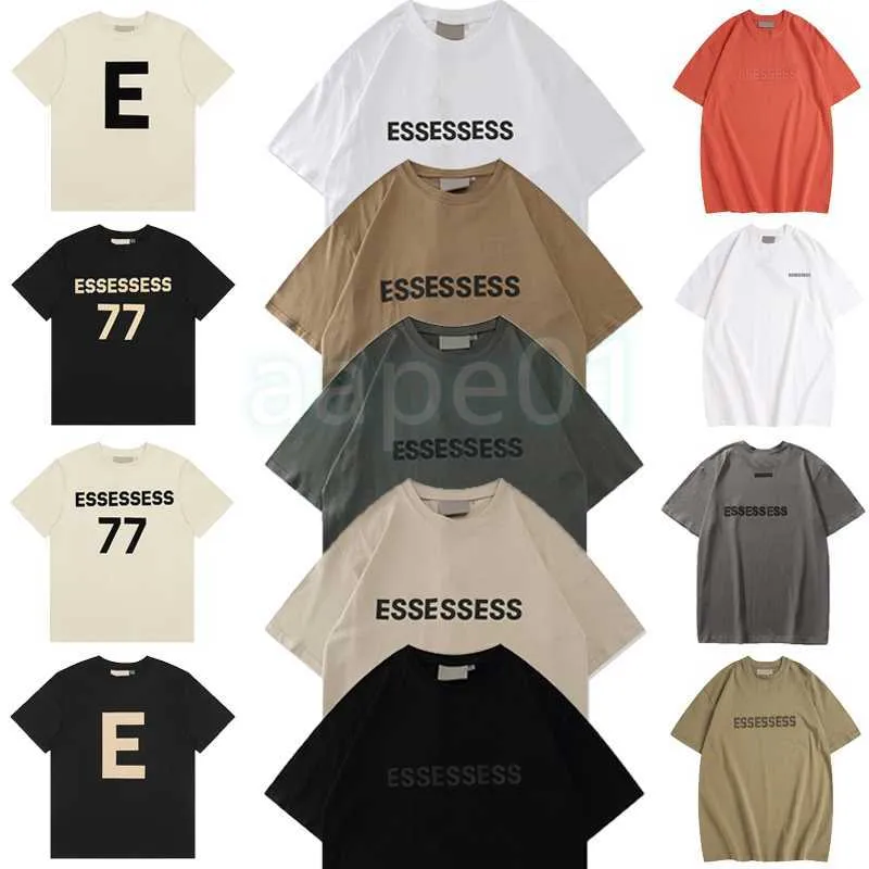 Fashion Brand Mens T-shirt collé lettre de lettres courtes à manches courtes t-shirts en vrac pour femmes en haut