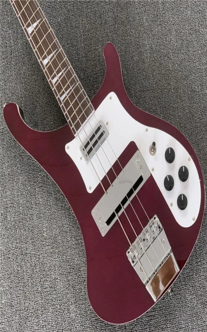 Rare RIC 5 Strings Metallic Red 4003 Electric Bass Guitar China electric Guitars guitarra2187832