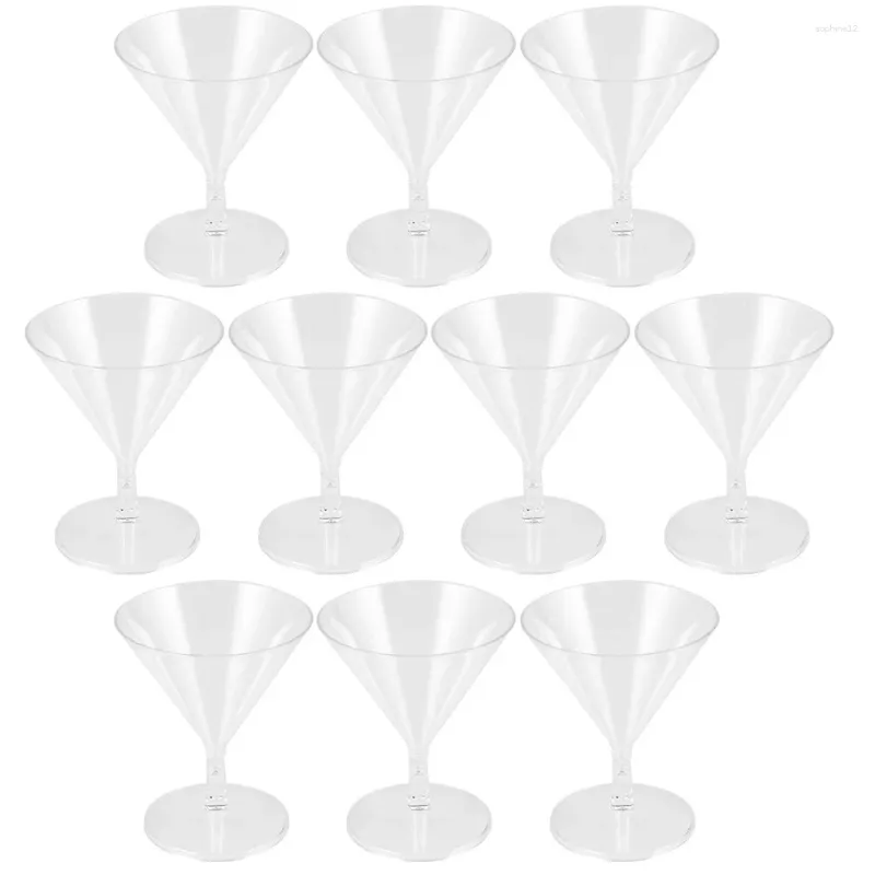 Wijnglazen 10 pc's Wegwerp plastic bekers Water Cup Glas