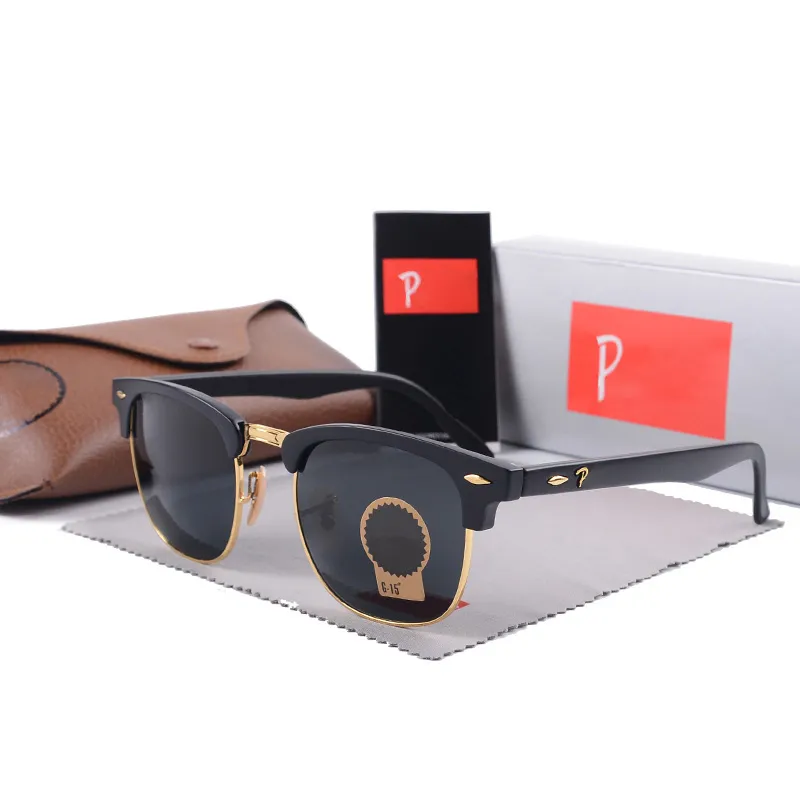 Designer Sonnenbrille Männer Mode polarisierte Sonnenbrille für Frauen beliebte Luxusgläser Retro Design Square UV Resistant Sun Glass Freizeit vielseitige Brille