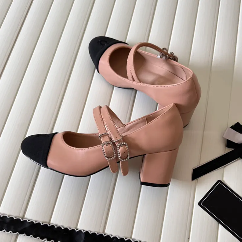 Scarpettedrillo scenografiche scarpe da balletto scarpe da donna agnskin mary janes 24ss sandali designer piatto tacchi alti moca