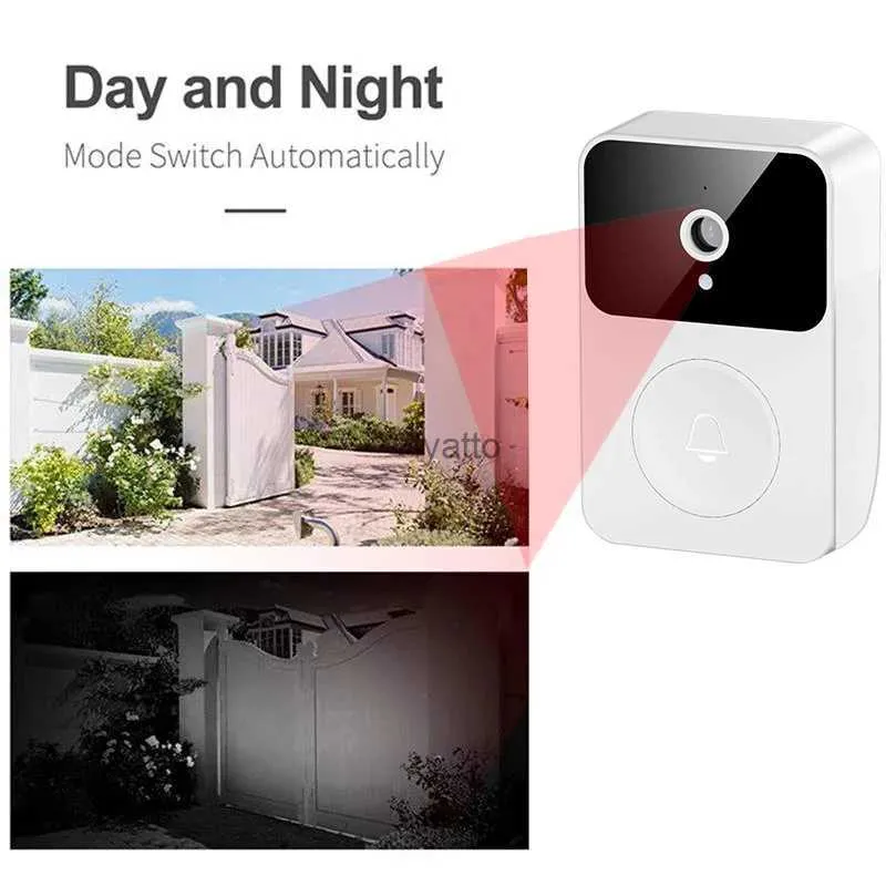 Doorbells New X9 Home Welcome Smart Wireless Door Bell Waterproof Remote Control Application Phone H240407
