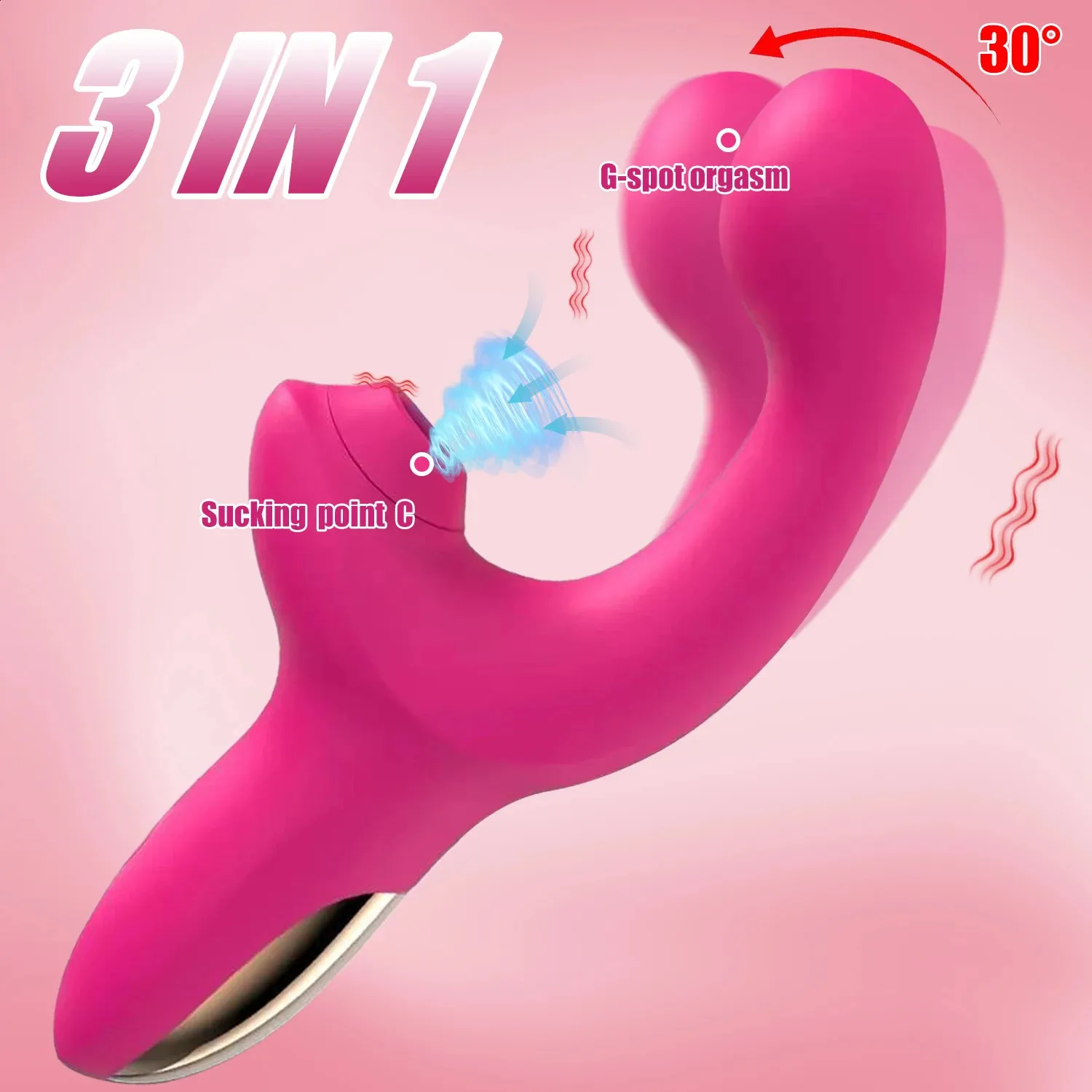 Vibrador de succión del conejo Clitoral G Estimulación de la mancha juguetes sexuales para adultos para mujeres masajeador de dedos vibrantes con vibración de succión 240401