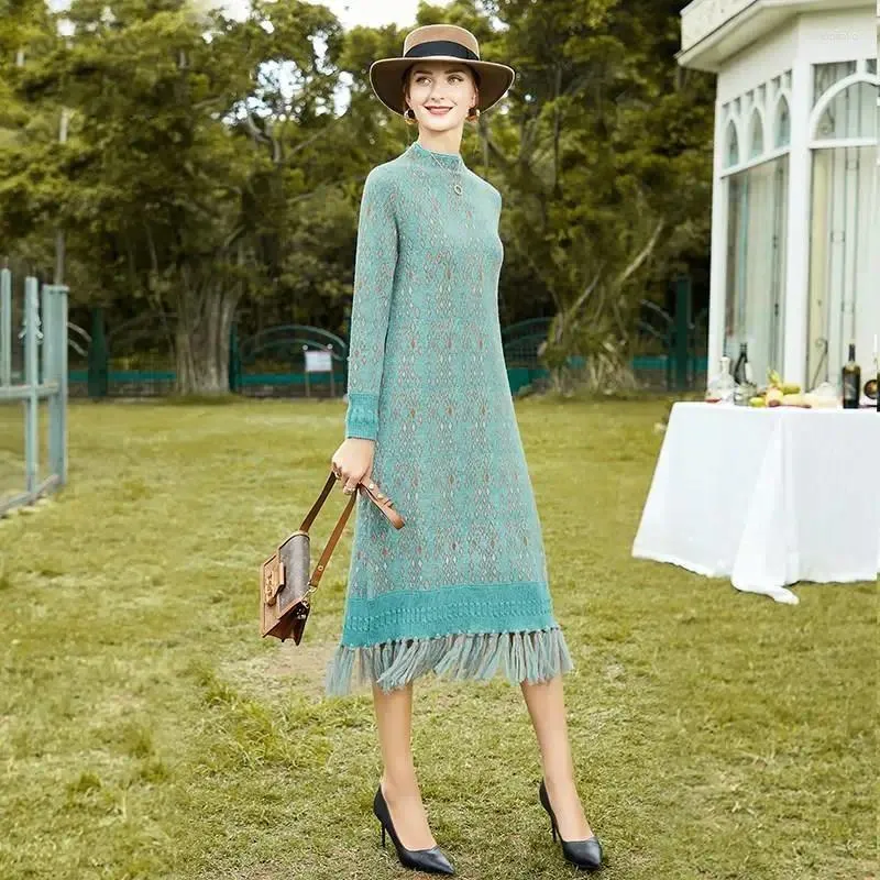 knit mini dresses Ribbed Knit Flare Mini Dress in Warm Sand main image 1