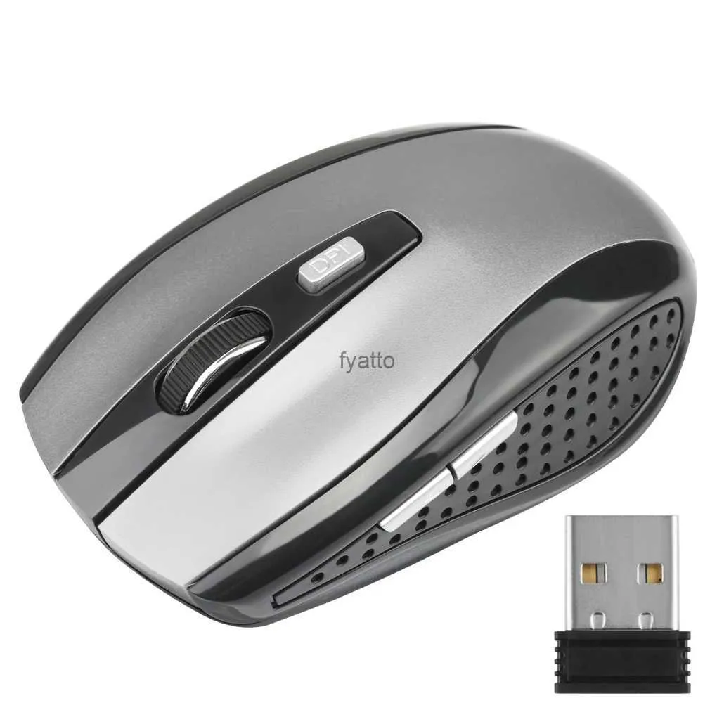 MICE Game 2.4GHz Wireless Mouse USB Receiver Pro Gamer Geschikt voor PC Laptop Desktop Computer 6-knop Optisch H240407