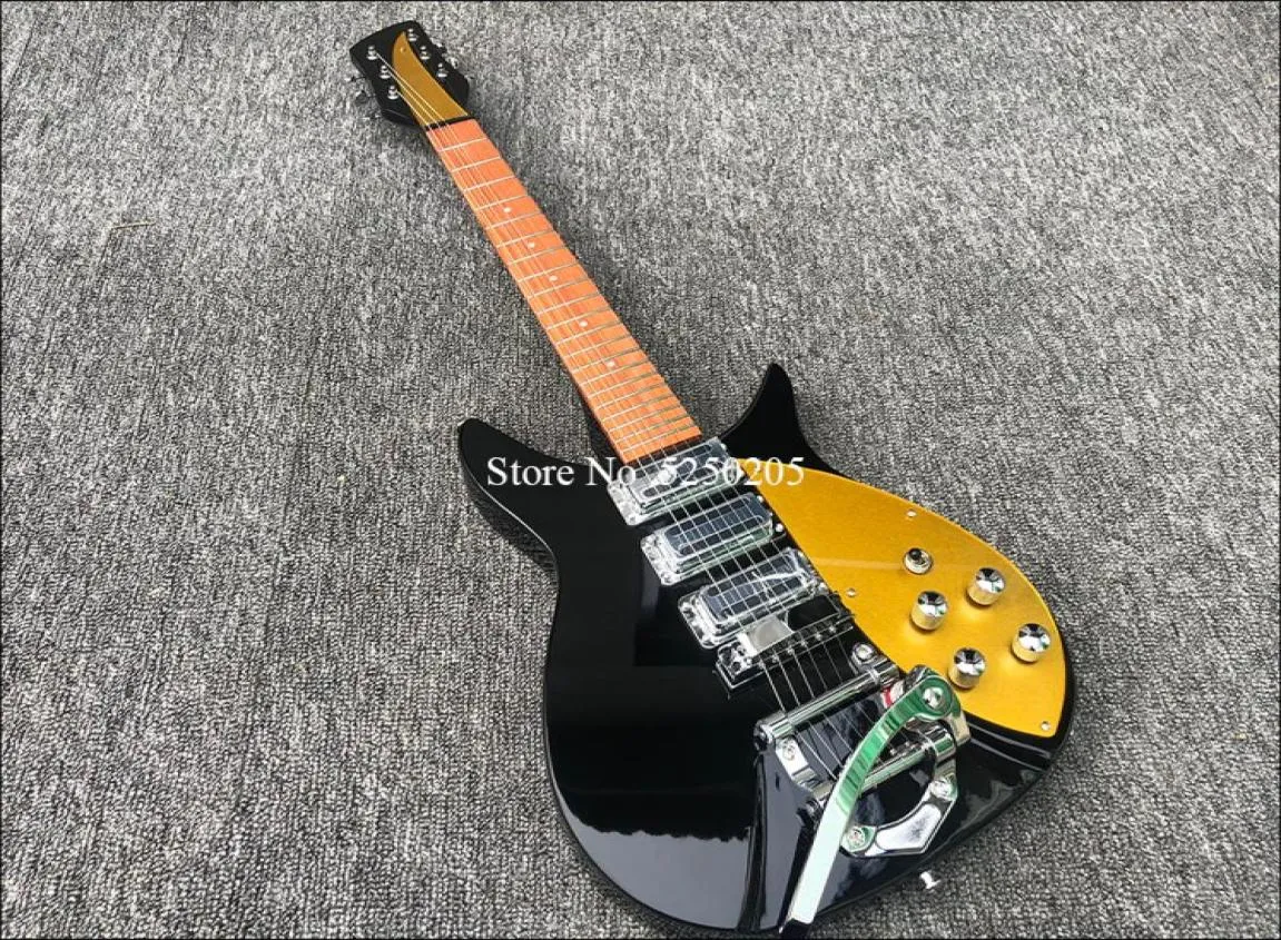 Custom whole high quality 325 electric guitar fingerboard with shiny patent leather provide customized service6576421