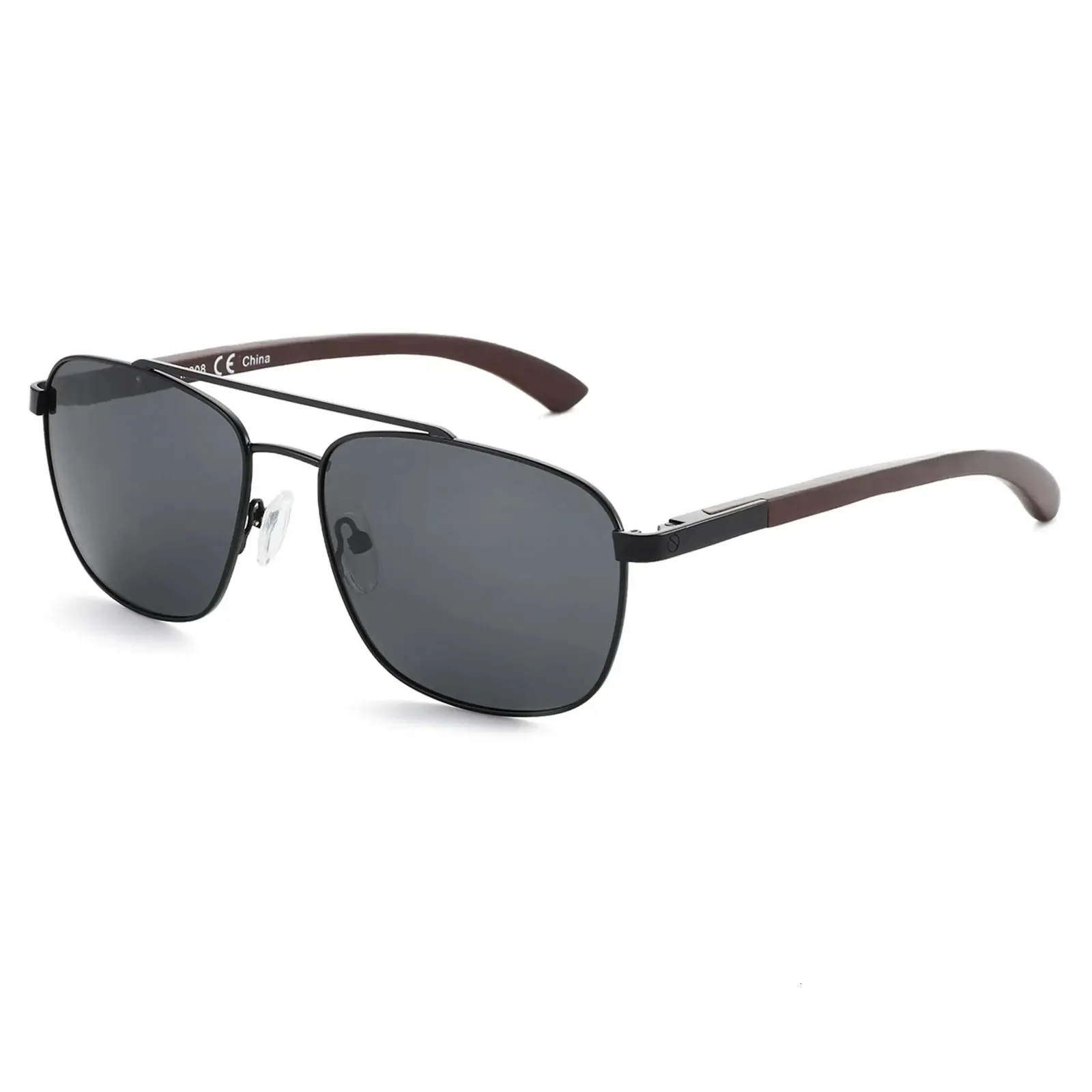 Mens Wood Polarized Sunglasses - UV Protection, Fishing 