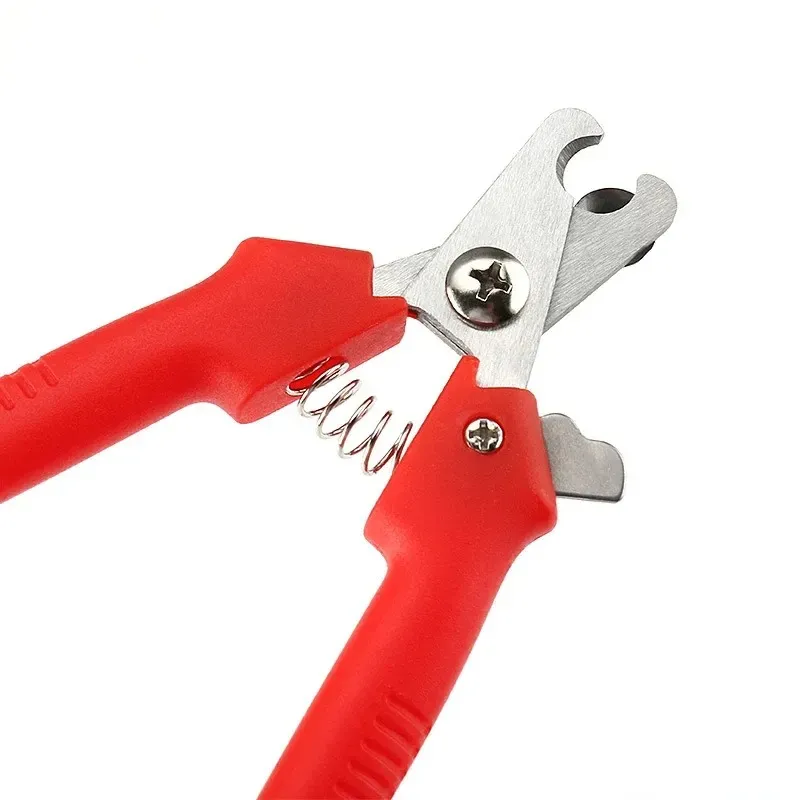 Corte de unhas de cão de gato de estimação cortador de unhas de aço inoxidável tesoura de tesoura Clippers Clippers garra tesoura de unhas de tesoura de trabalho Clipper de unhas que economiza trabalho