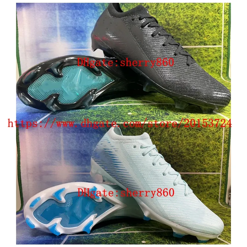 축구 신발은 수성 상인 증기 증기 XVES Elitees FG Cleats 축구 부츠 코어 블랙 블루 남성 Scarpe da calcio cr7es