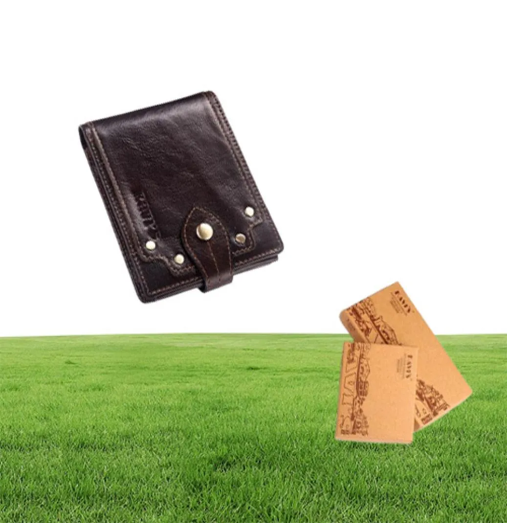 Wallets KAVIS 100 Genuine Leather Wallet Men Male Coin Purse Portomonee Clamp For Money Short Pocket Card Holder Hasp Quality But5557249