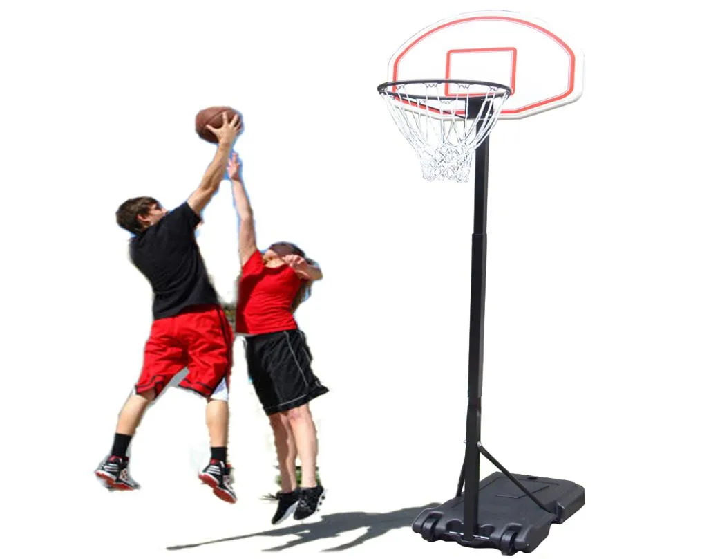 Kinder Basketballständer tragbarer Basketball -Rückbretthöhe mit Inflator -Set Boys Indoor Sport Item9428261