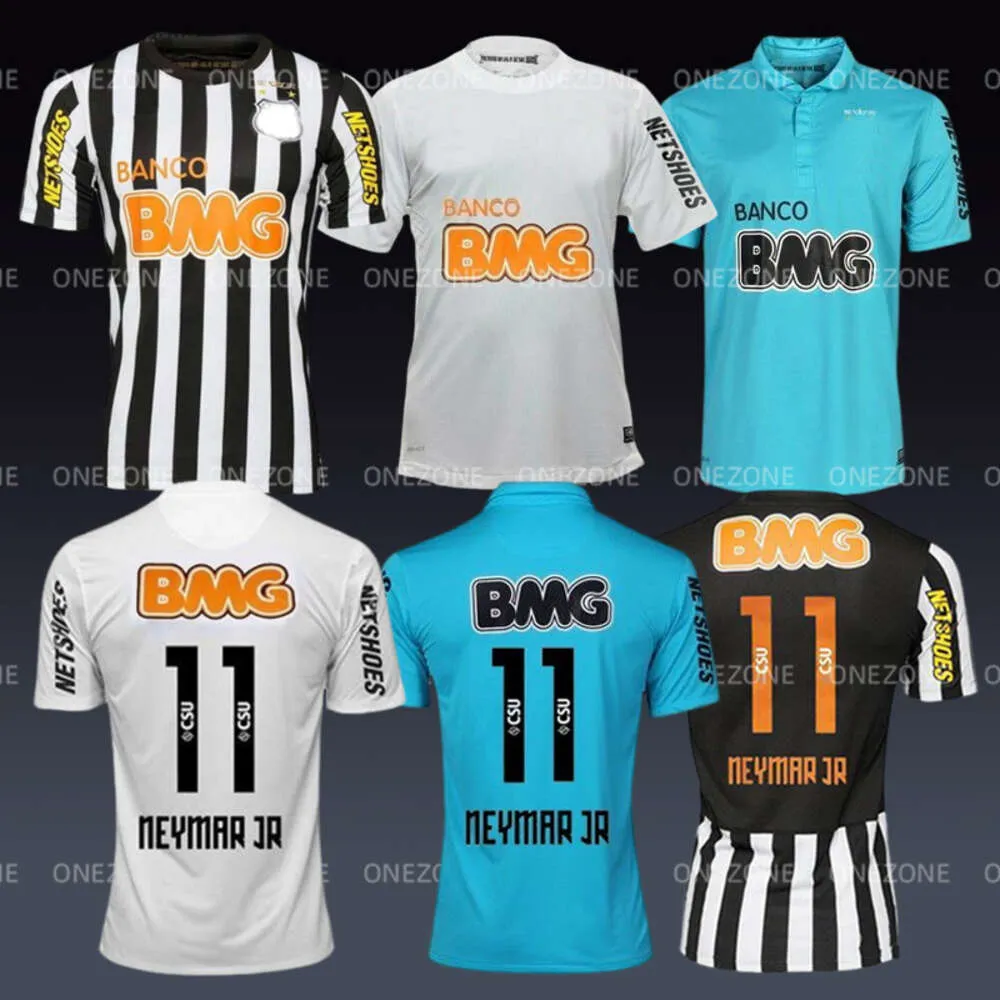 Santos FC voetbalshirt Neymar JR 2012 2013 Vintage klassieke retro voetbalshirts Santos 12 13 Kit Camiseta de futbol Top thuis derde