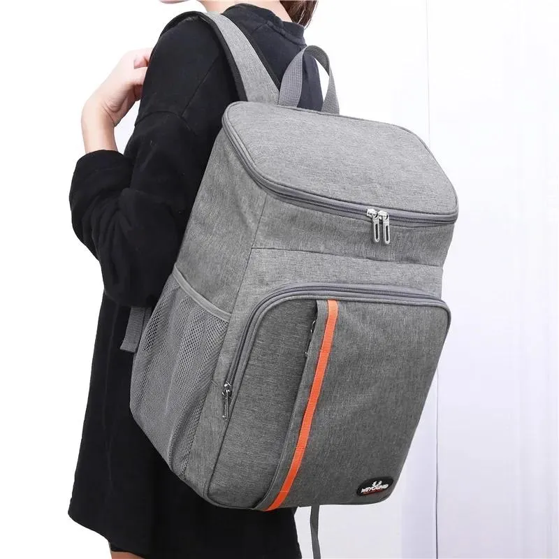 Insulated Backpack Cooler - Thermal Food Bag for Picnic, Camping ...