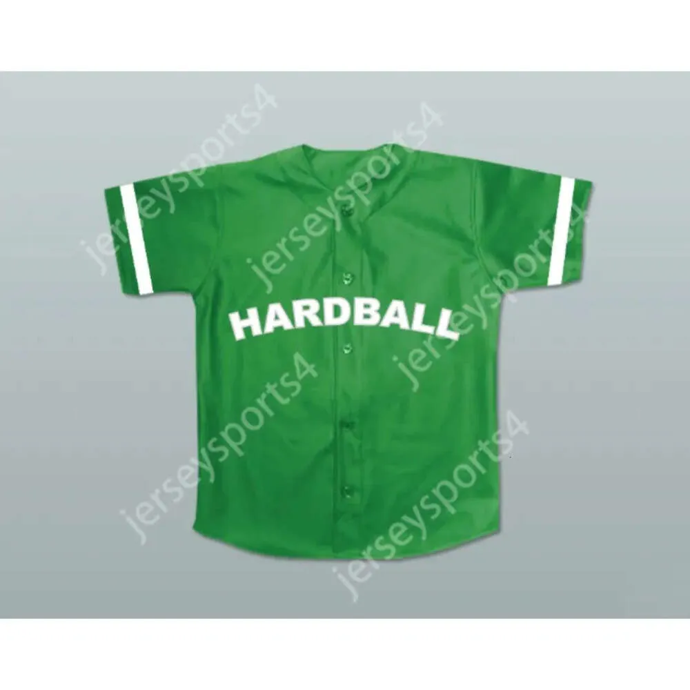 Gdsir hardball honkbal jersey themalied witte top ed