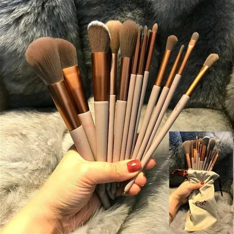 13/Makeup Brushes Pro Green Brush Set Powder Eyeshadow Blending Eyeliner Eyelash Eyebrow Make Up Beauty Cosmestic Brushes