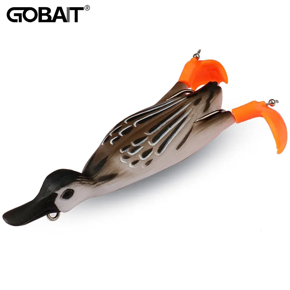 Soft Lure Duck Double Propeller Fishing Swimbaits  ... 